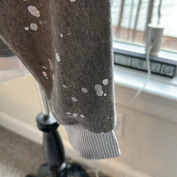 Splendid Metallic Splatter Sweatshirt, Soft, loose & Boxy, Medium, NWOT - Picture 5 of 10